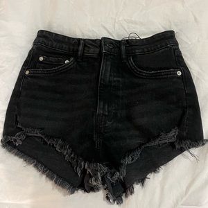 NWT Zara High-rise jean shorts